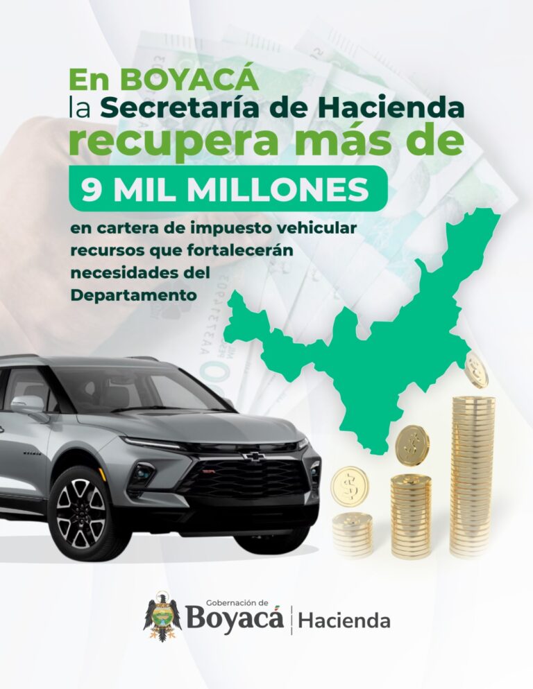 ¡Atención, conductores! Hay descuento del 60% para ponerse al día con el impuesto de su vehículo en Boyacá