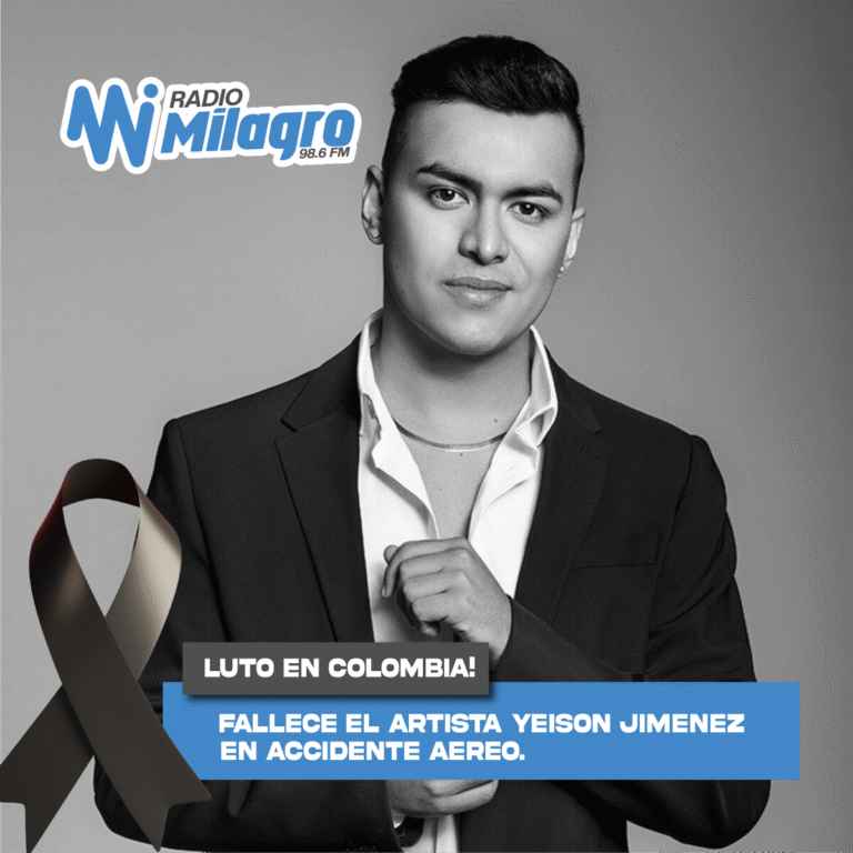 TRISTE NOTICIA PARA COLOMBIA! EL ARTISTA YEISON JIMENEZ FALLECE EN ACCIDENTE AEREO EN INMEDIACIONES DE PAIPA Y DUITAMA